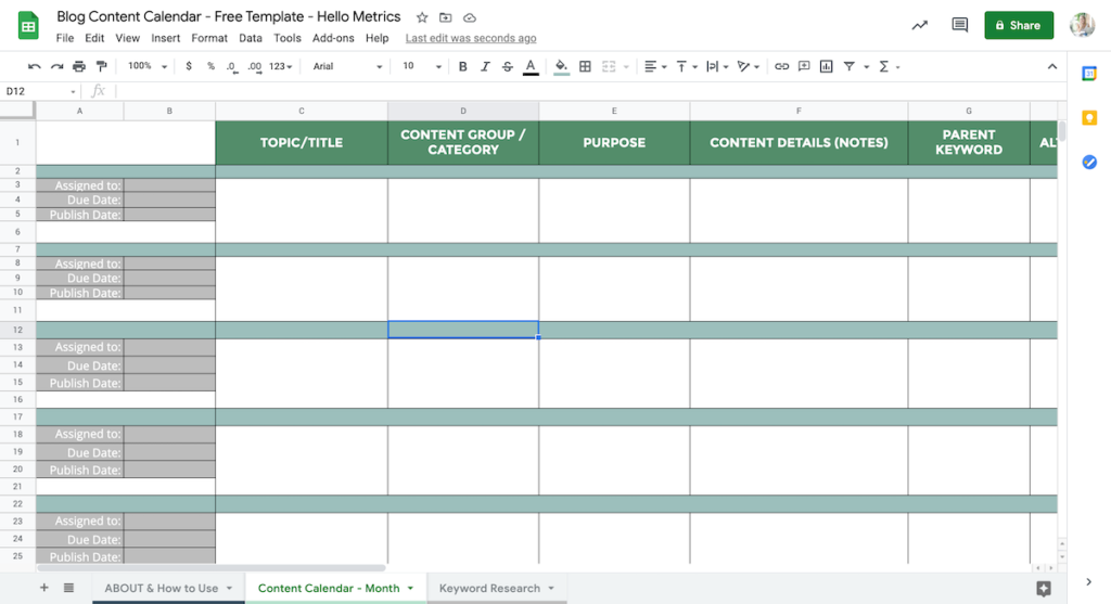 Put Calendar In Google Sheets